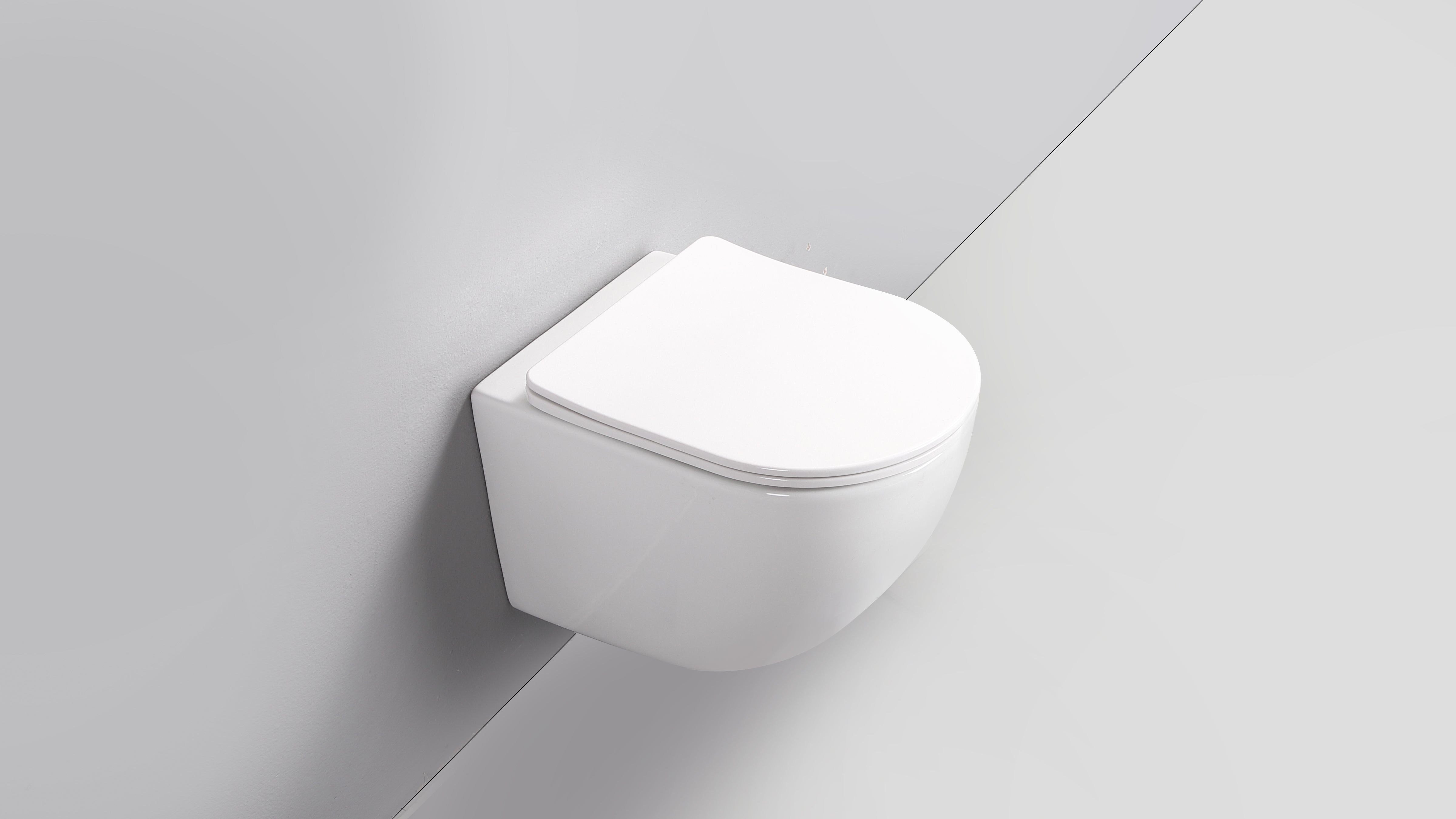 ELIO PAN ROUND WHITE WALL HUNG PAN & SEAT